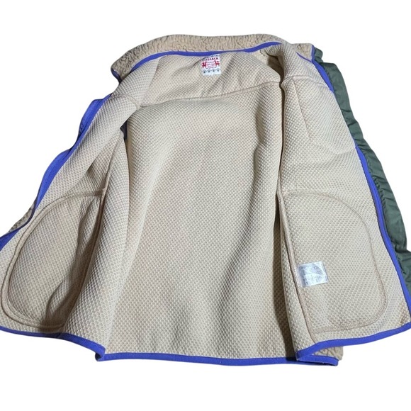 Titicaca Sherpa Fleece Vest Beige Purple Geometric Pocket IWC-BB-121 Womens - Picture 3 of 6